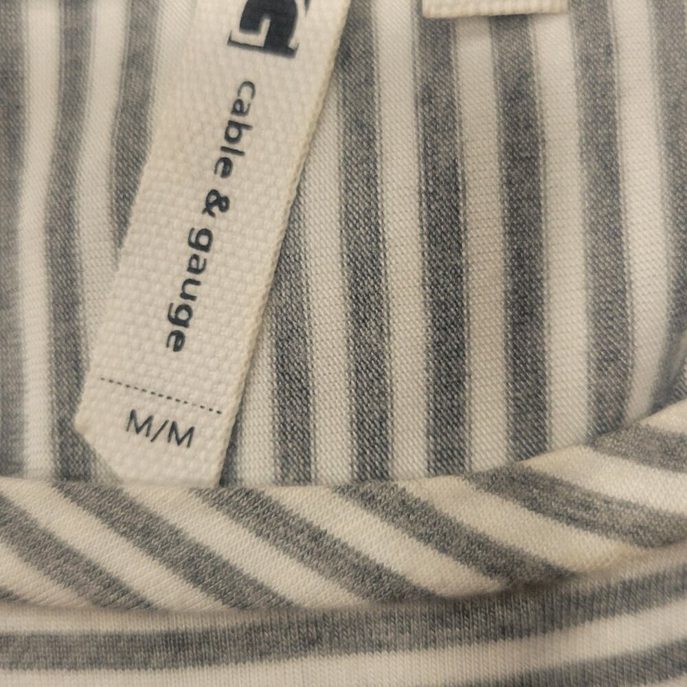 Cable & Gauge Striped Tunic Knit Top - Size M - Picture 3 of 4